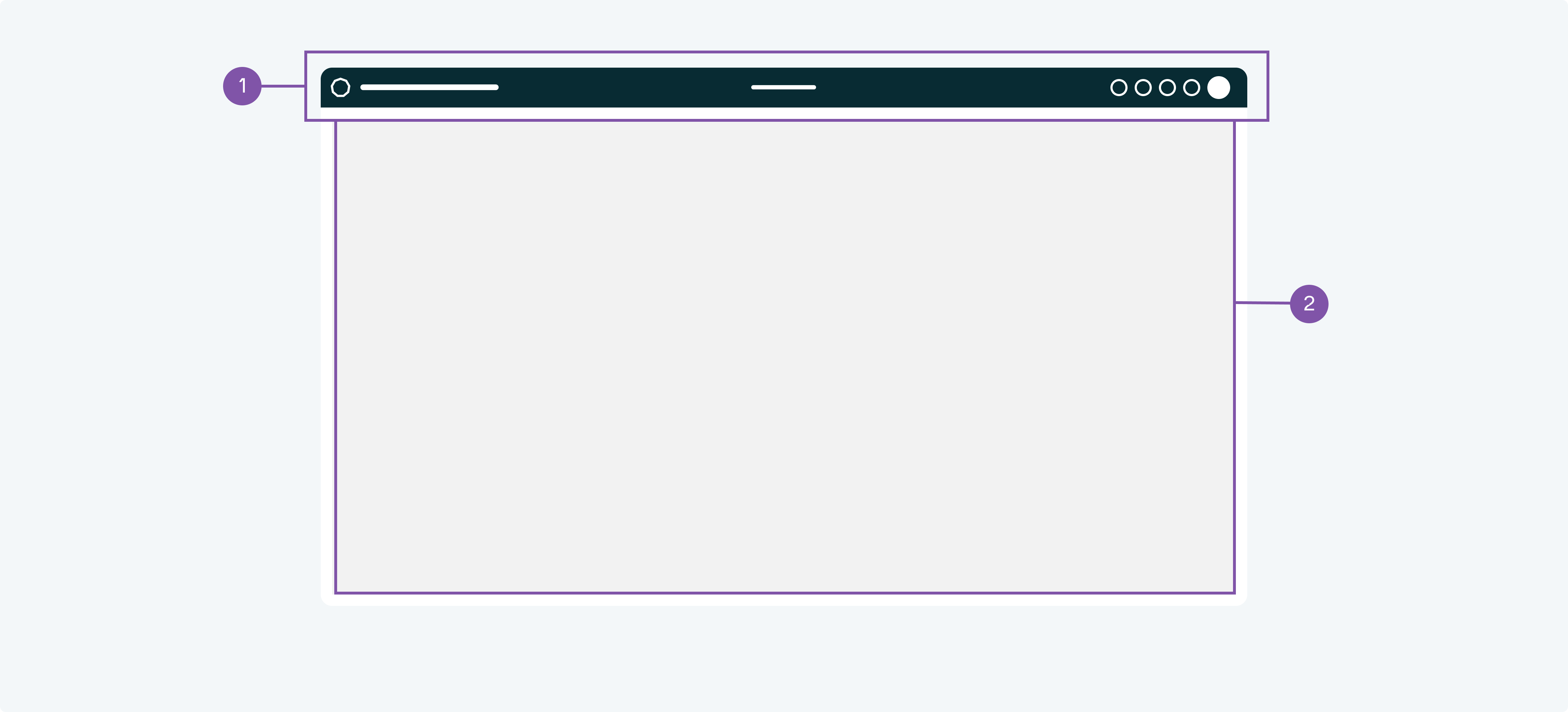 Layout with a header