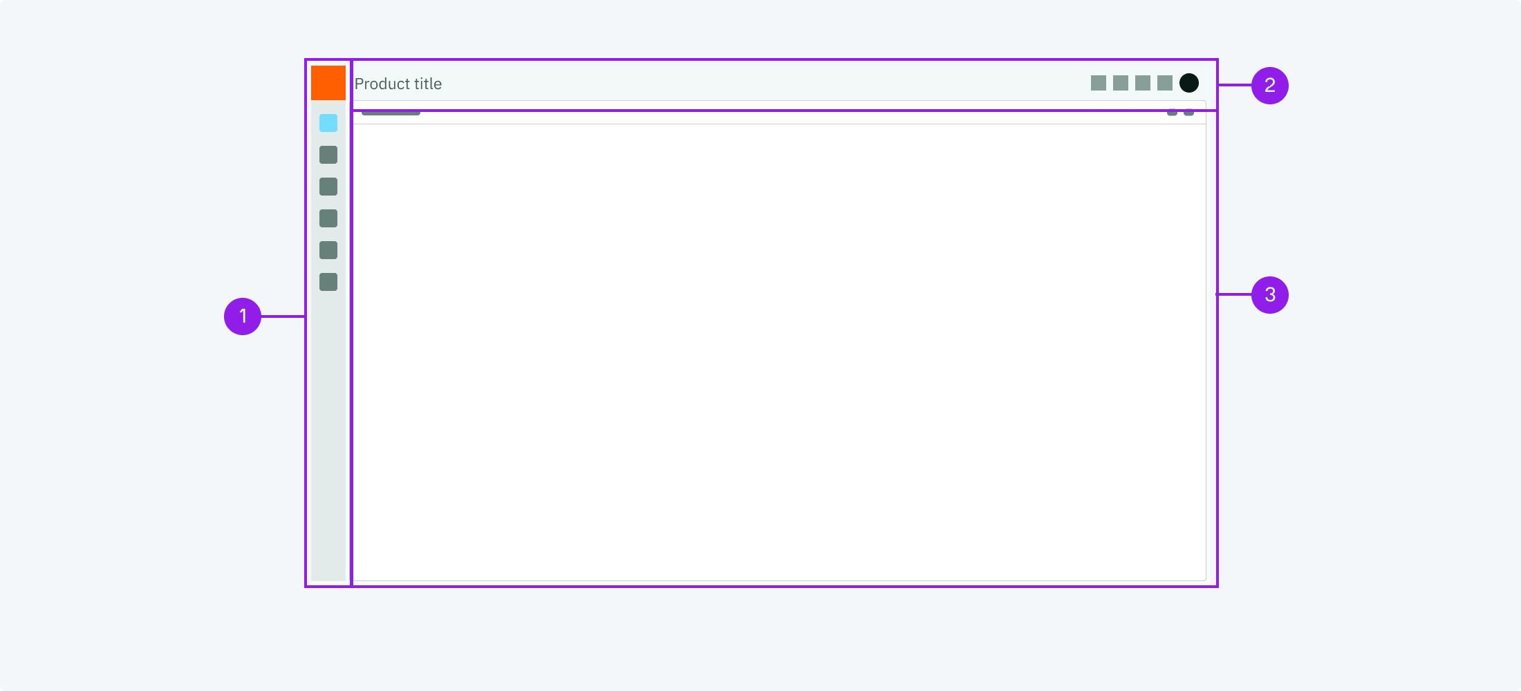Layout with a header and app bar