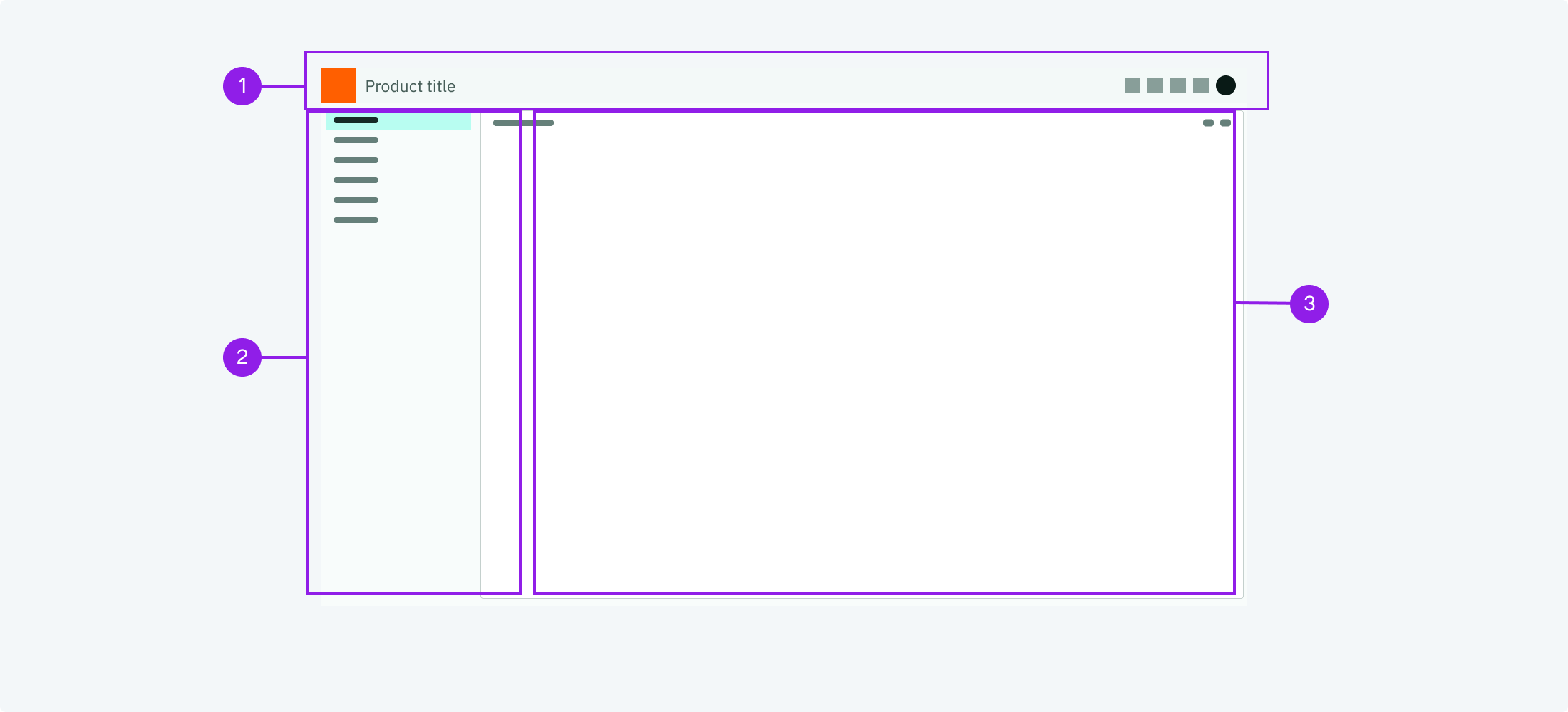 Layout with a header and sidebar